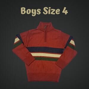 FAZE 1 Kids Quarter Zip Up Pullover Long Sleeve Sweater Size 4